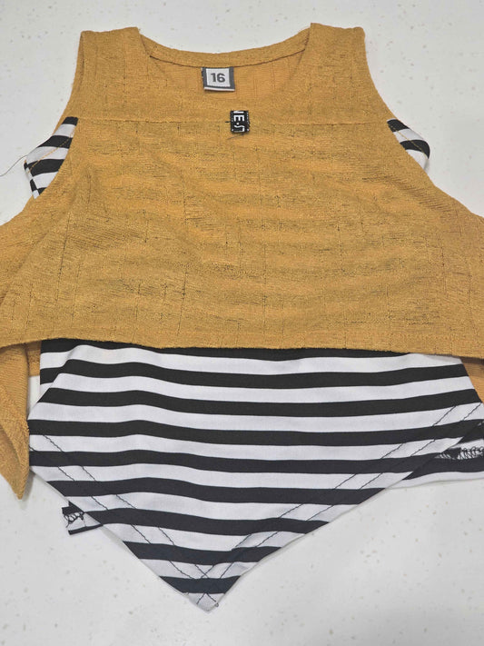 Lycra Material western top for girl baby