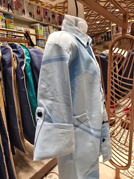 Kids Pure Cotton Party Wear Shirt | Full Sleeves, Collar Neck | Premium Soft Fabric