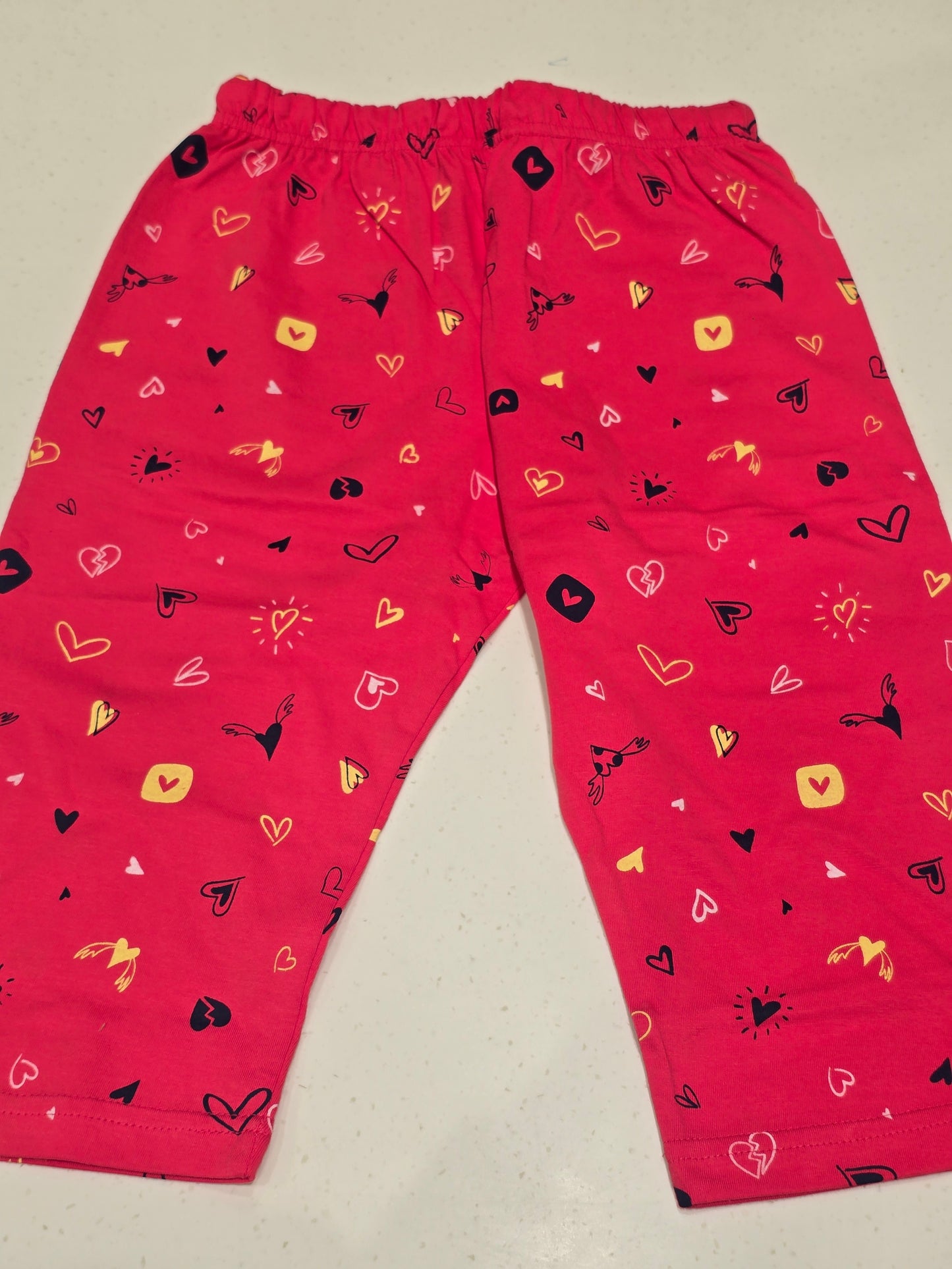 Red cropped lounge pants or capris