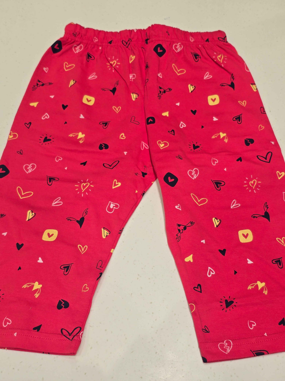 Red cropped lounge pants or capris