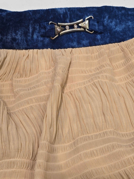 Chiffon with georgette material mini skirt for girls