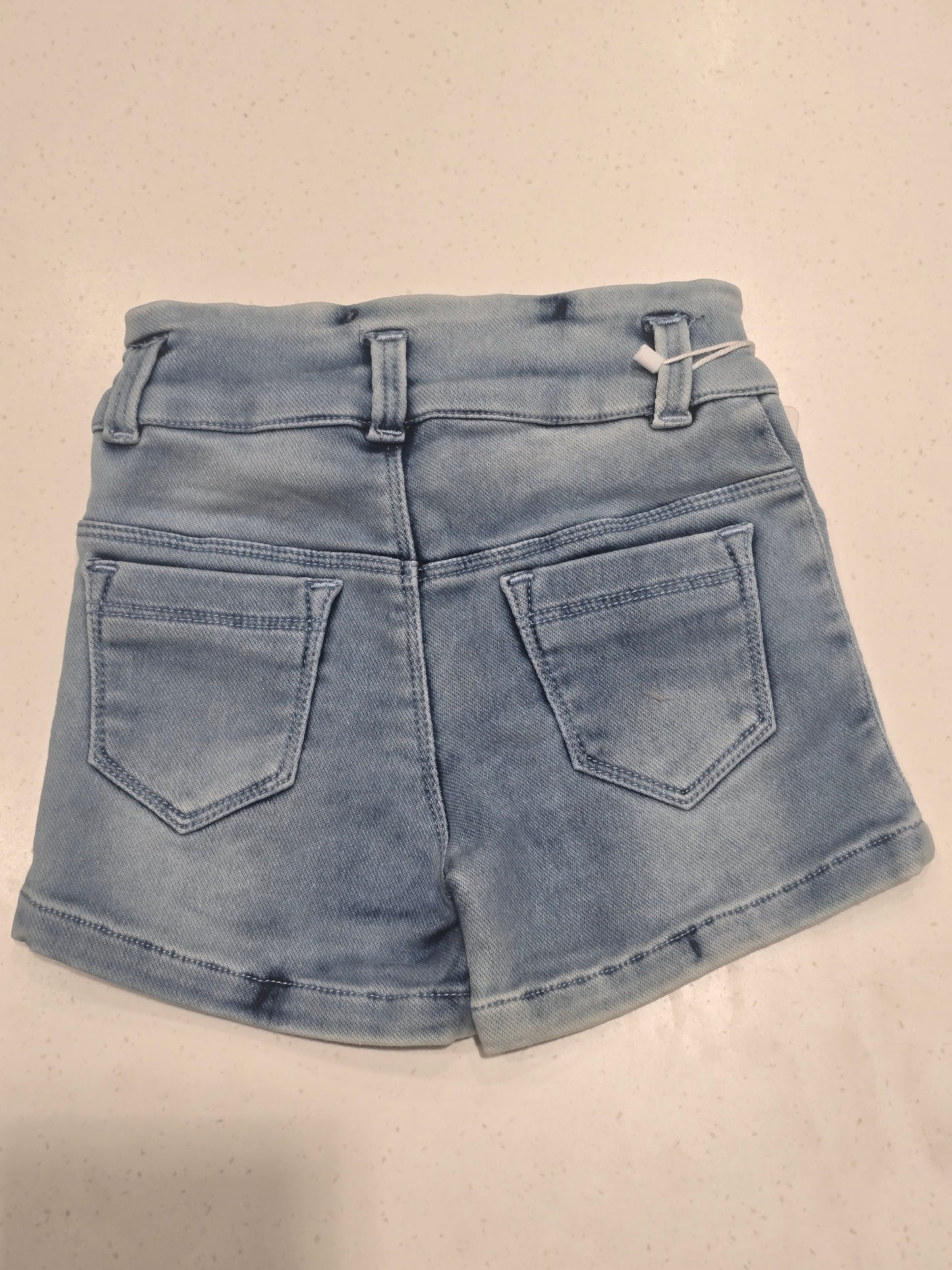 Girls Blue Denim Stylish Shorts