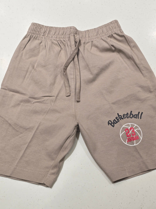 Cream Cotton Shorts for Boys