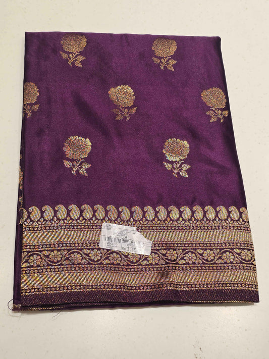 Soft Silk Dupatta with Floral Butta