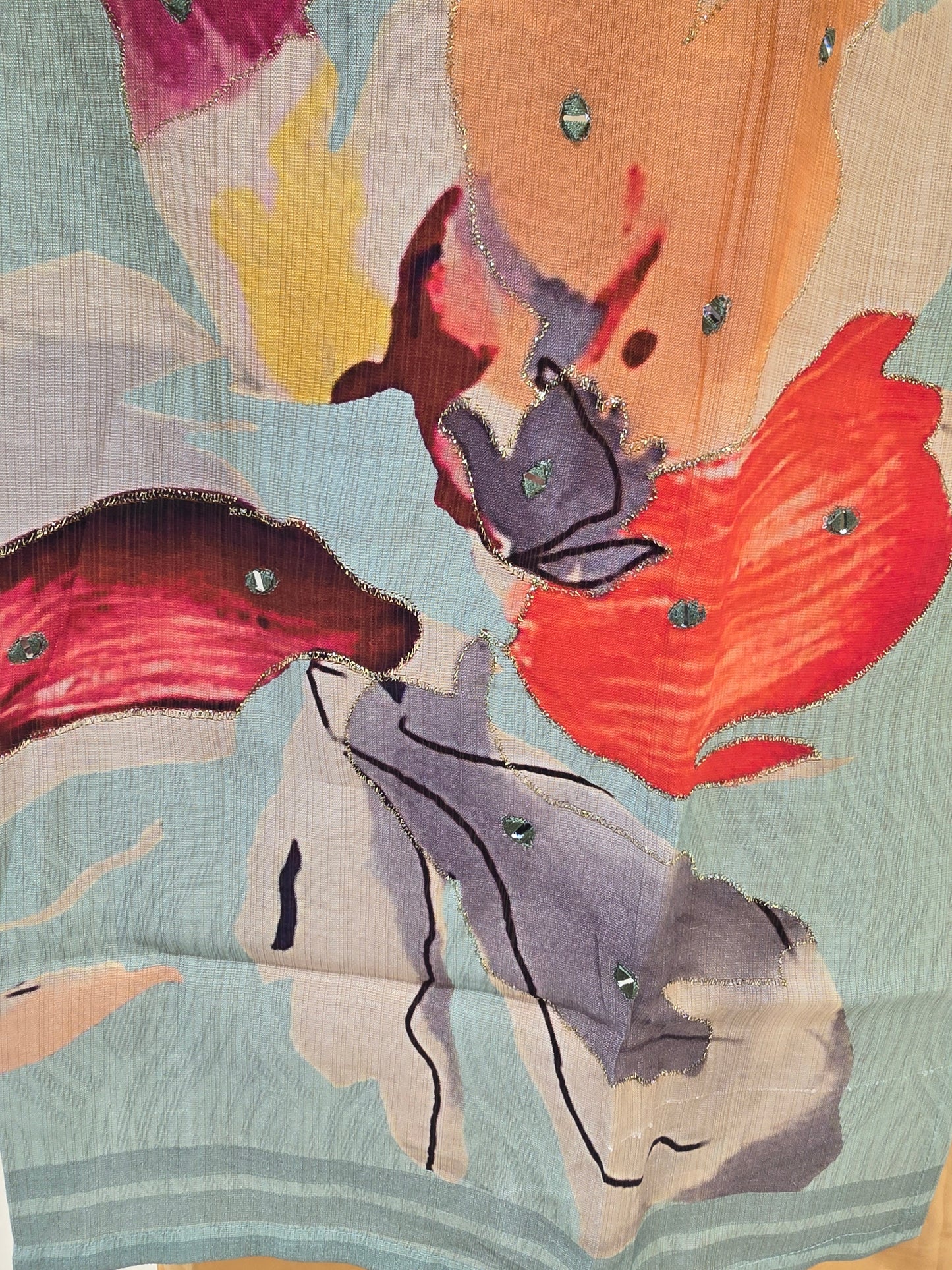 Women Pista Green Linen Cotton Straight Top