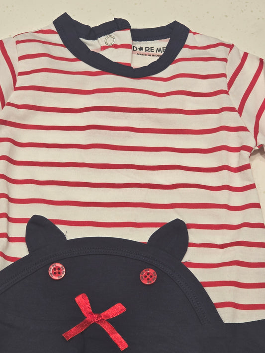 Baby Girl Cotton Bear Design Frock
