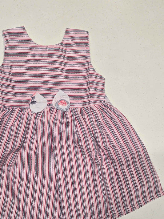 Sleeveless cotton casual frock for baby Girls Styled with distinct design elements optimizer for comfort and daily wear.