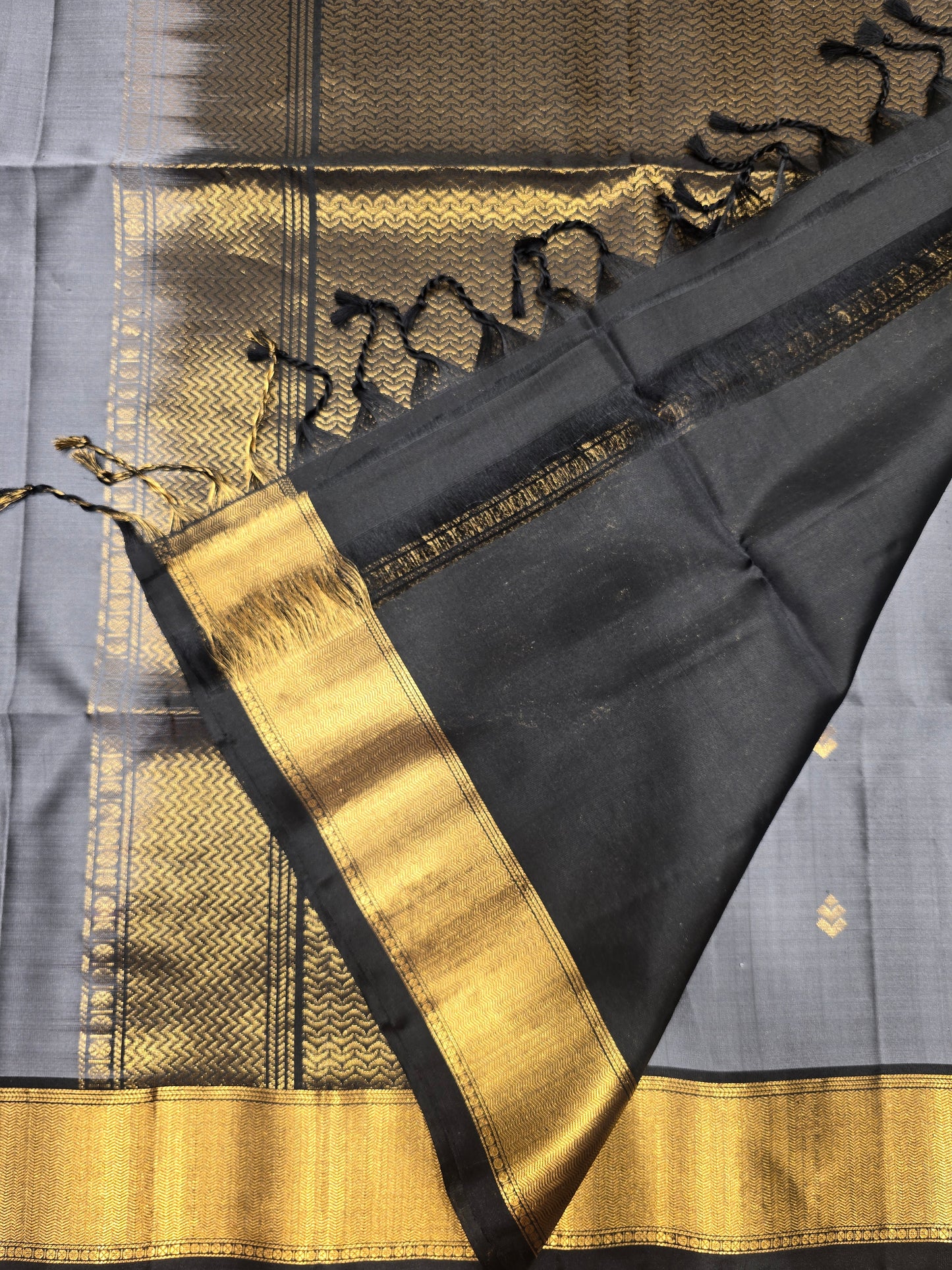 Pure Soft Silk Saree with Fancy Butta & Traditional Zari Border | Festive & Wedding Silk Saree for Women