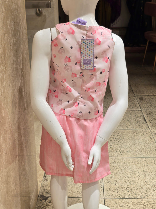 Printed Chiffon Western Wear Set for Girls