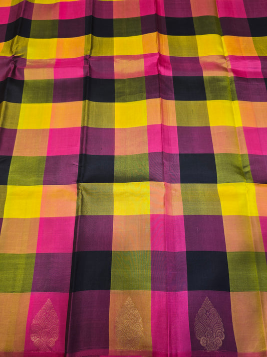 Women Multi Colour Pure Kanjivaram Silk Saree