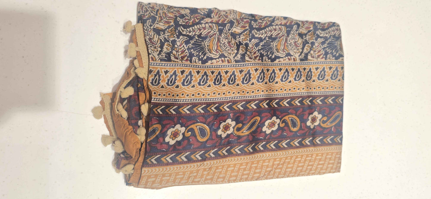 Printed cotton dress material for women
