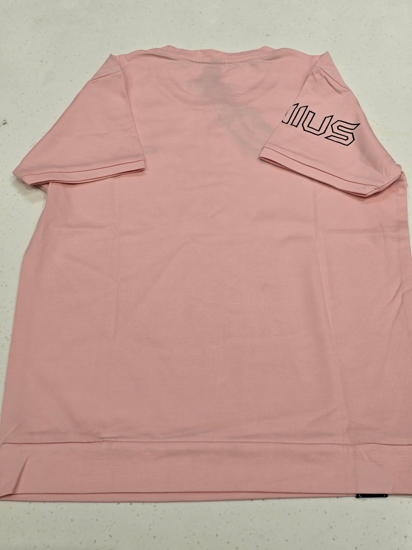 Lycra Material baby pink color t-shirt for boys half sleeves