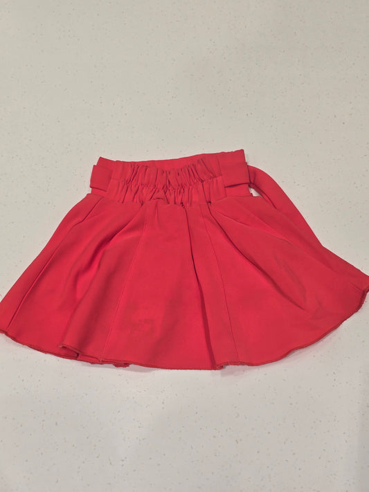 Baby Girls Stretchable Crepe Logo Waist Midi