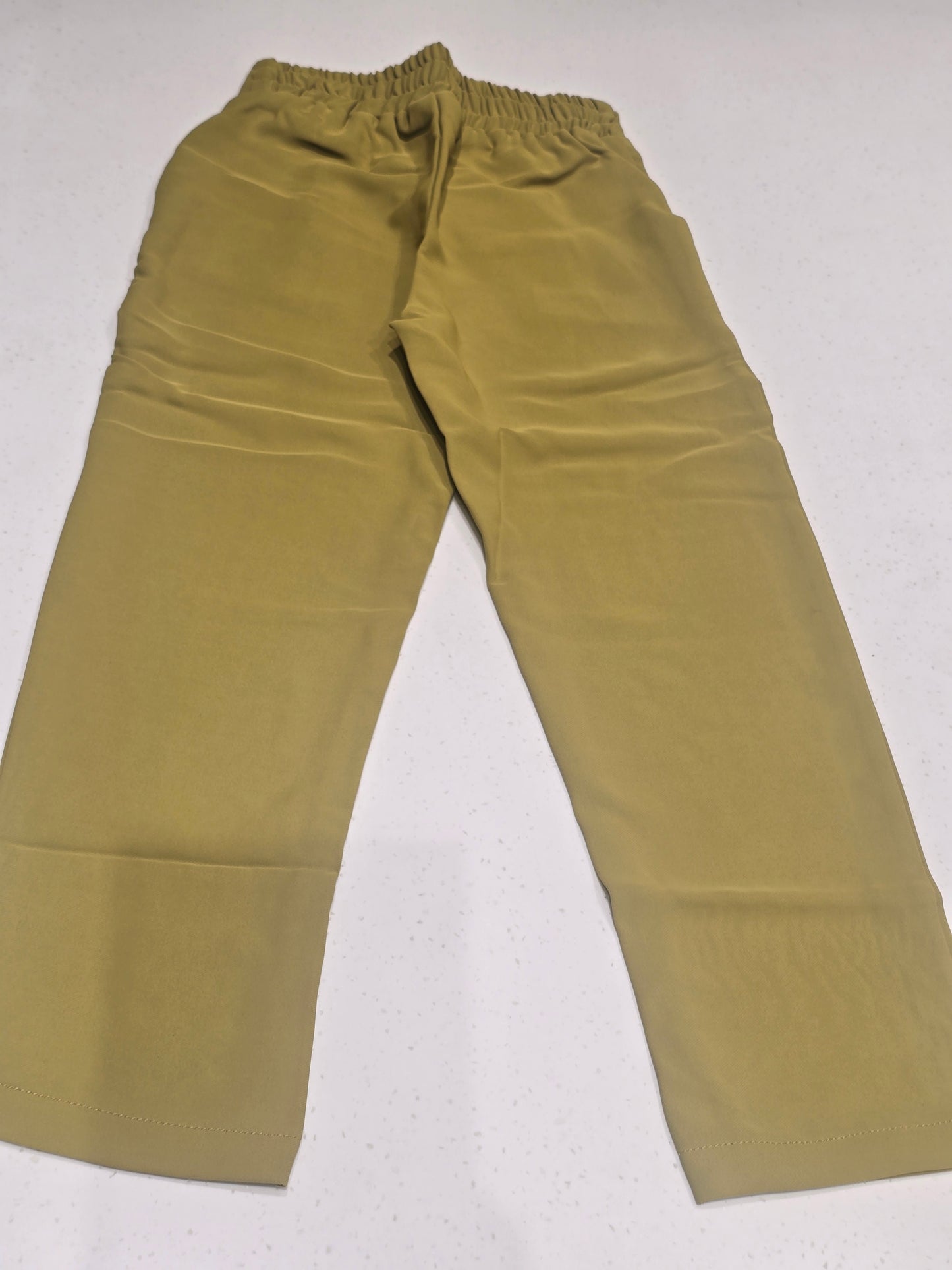 Light Green Stretchable Lycra Pants for Girls