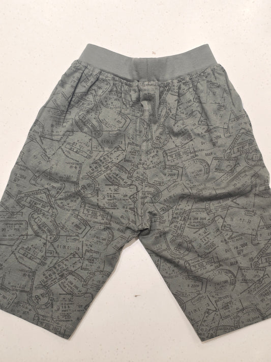 Gray Cotton Shorts for Boys
