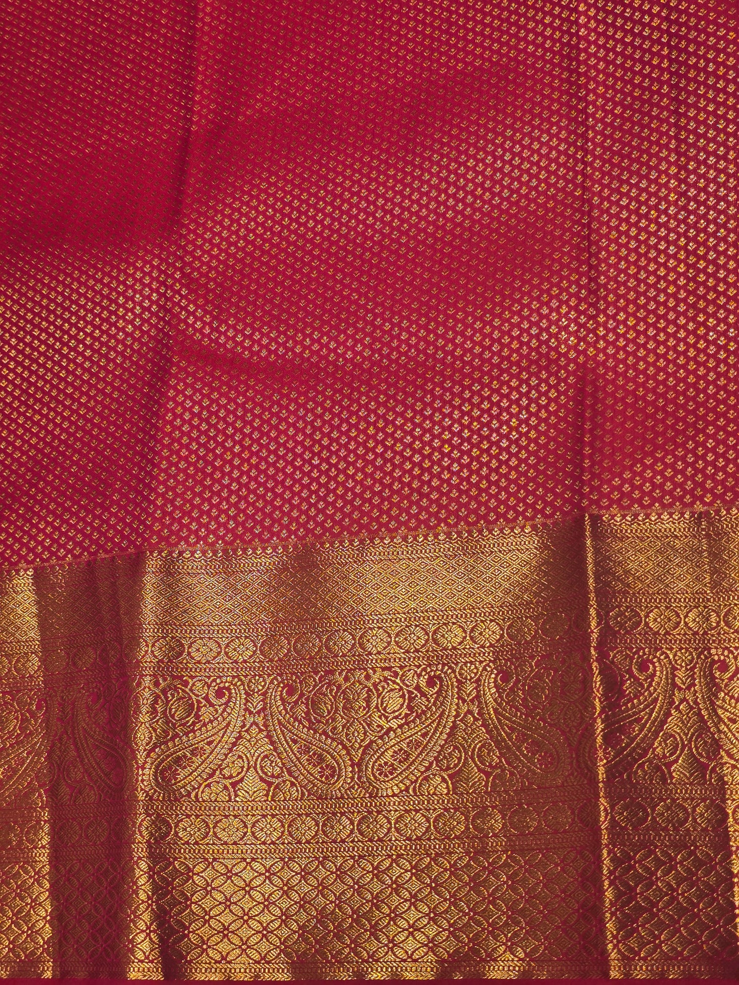 Women Peacock Jhumka Semi Kanjivaram Silk Saree