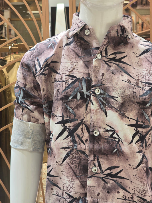 Multicolour Cotton Printed Shirt for Boys