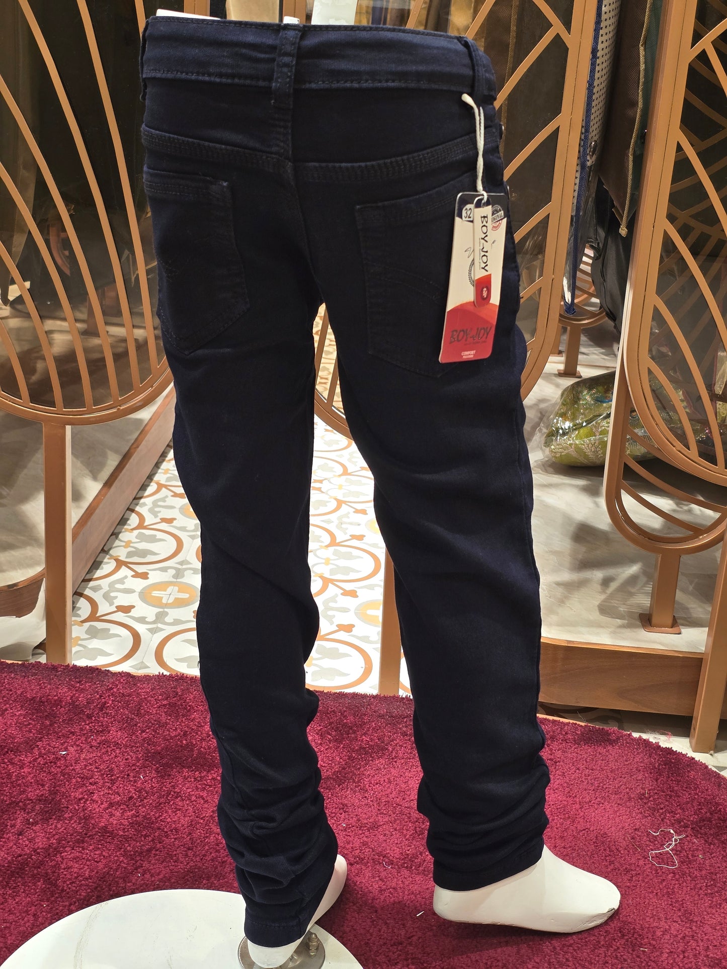 Boys Dark Blue Denim Stretchable Jeans