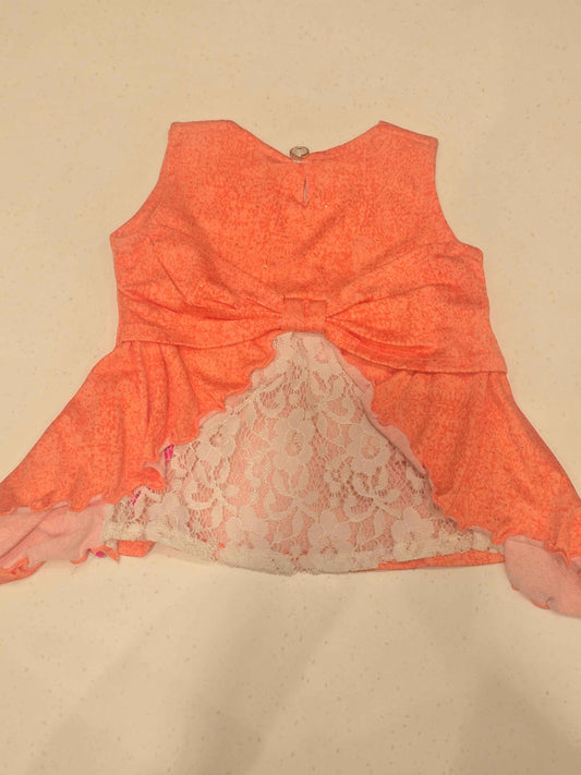 Lycra Material dual shade topper for baby girl