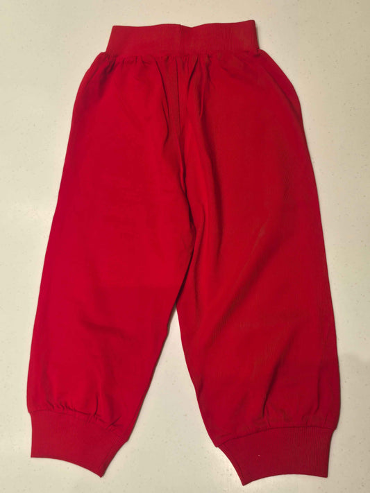 Red Kids Cotton Jogger Sweatpants