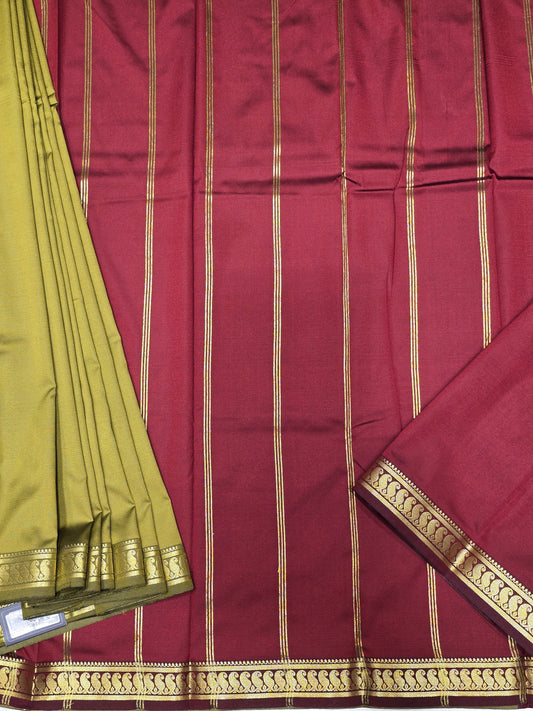 Semi Mix Saree with Mango Border