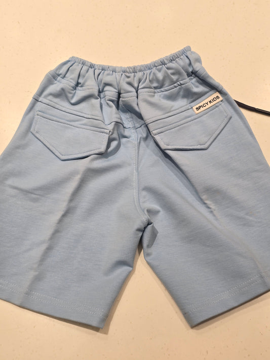Sky Blue Cotton Shorts for Boys