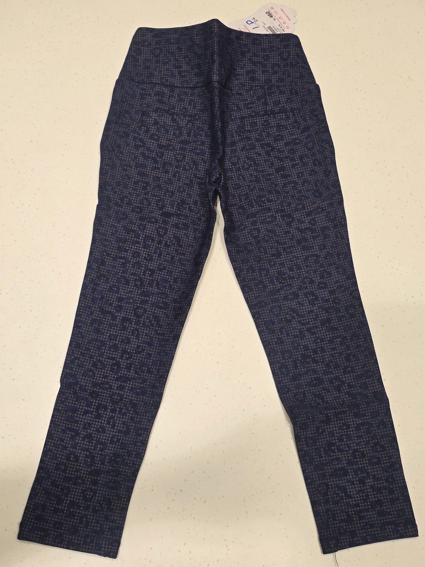Blue Stretchable Pants for Girls