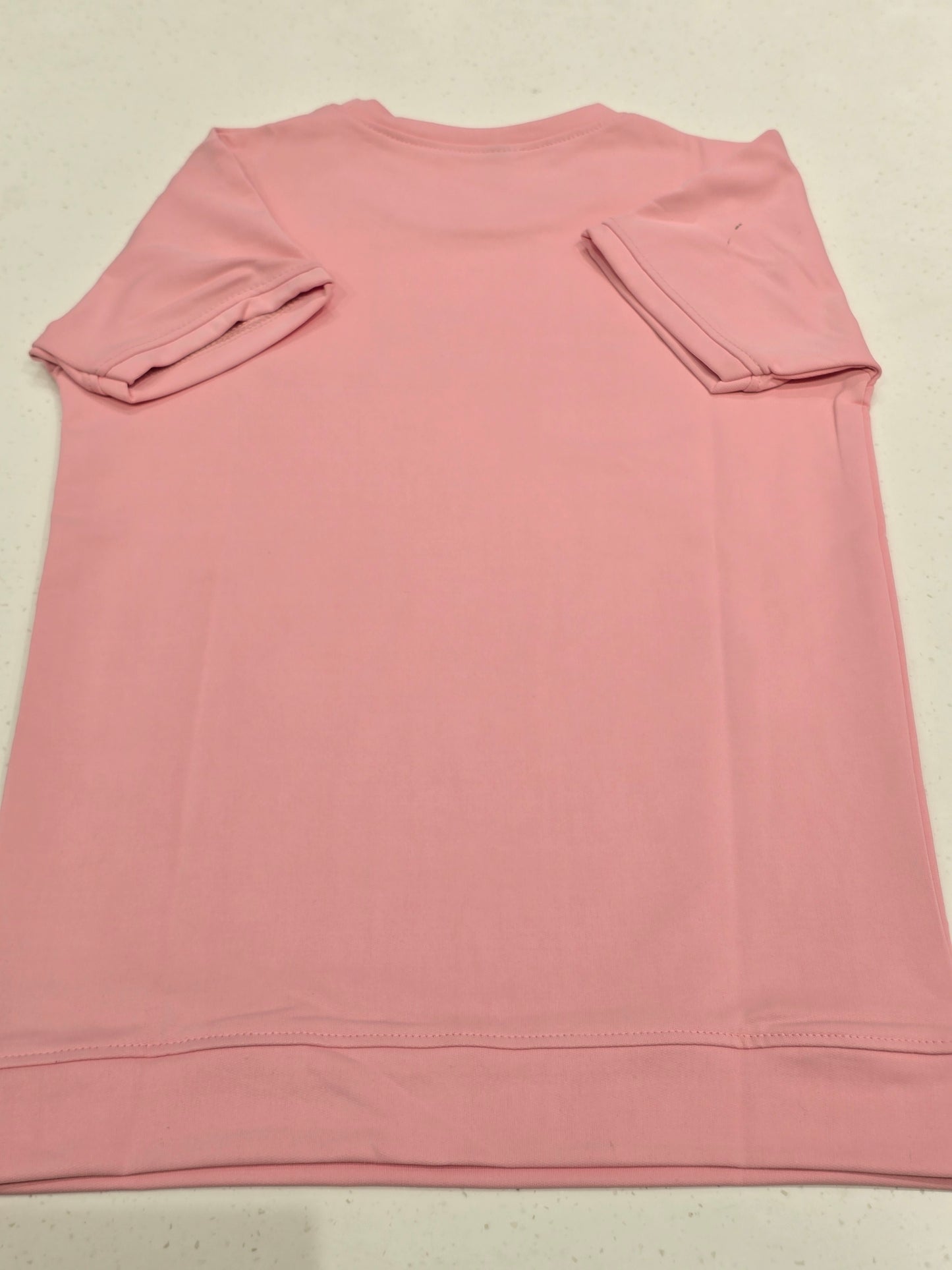 Lycra Material baby pink color t-shirt for boys