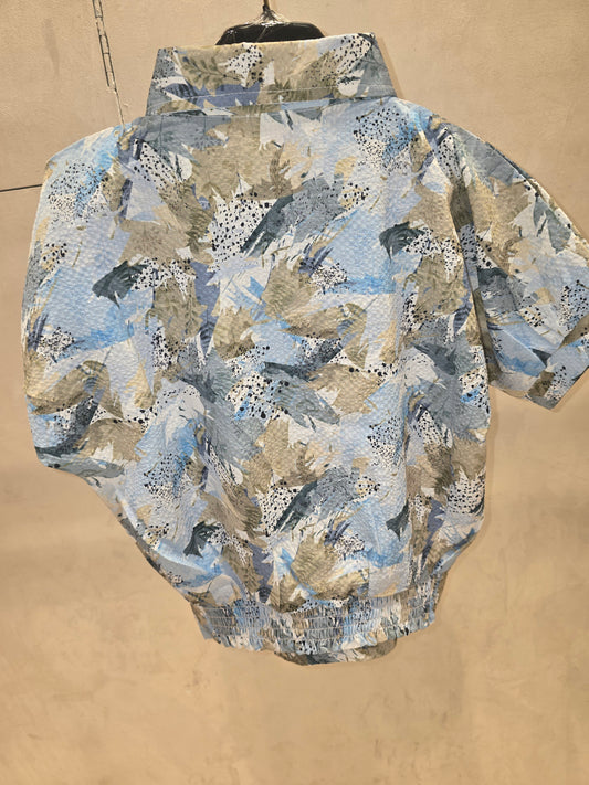 Girl Printed Crepe Chiffon Western Top