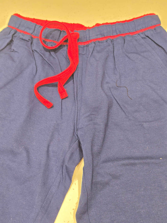 Cotton material blue colour ¾ capri for girl