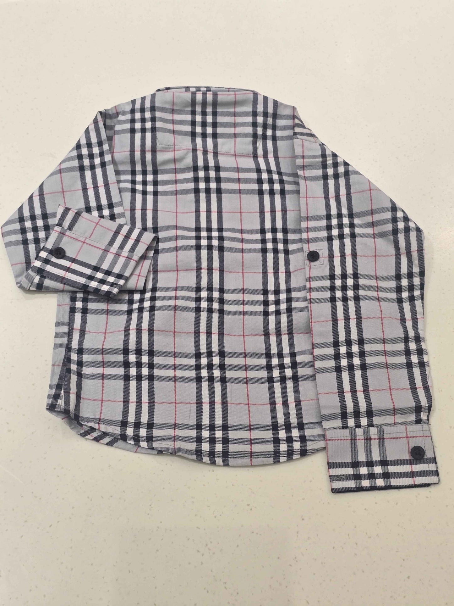 Boys Cotton Checked Full Sleeve Shirt