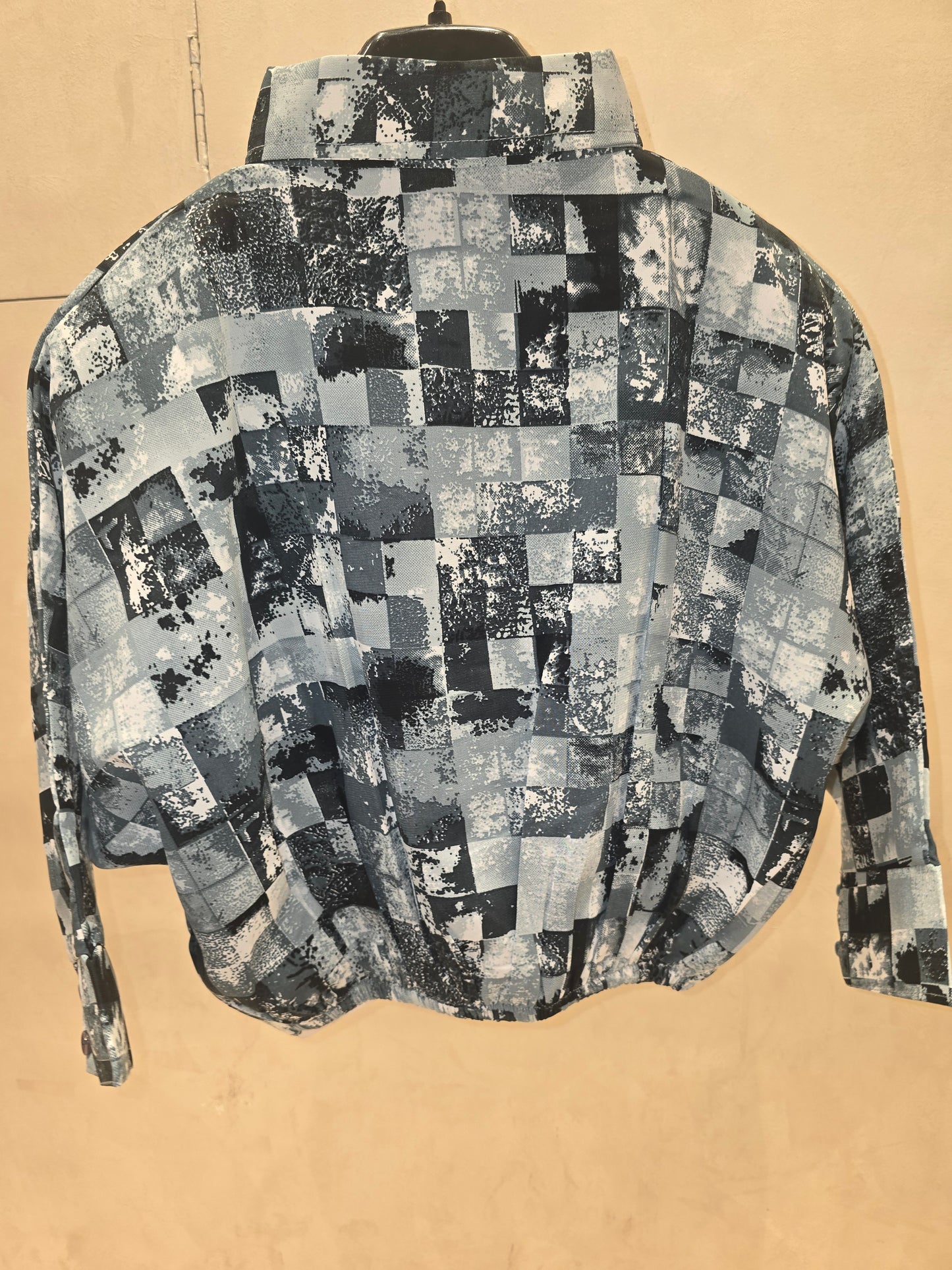 Girl Multi Colour Checked Chiffon Western Top