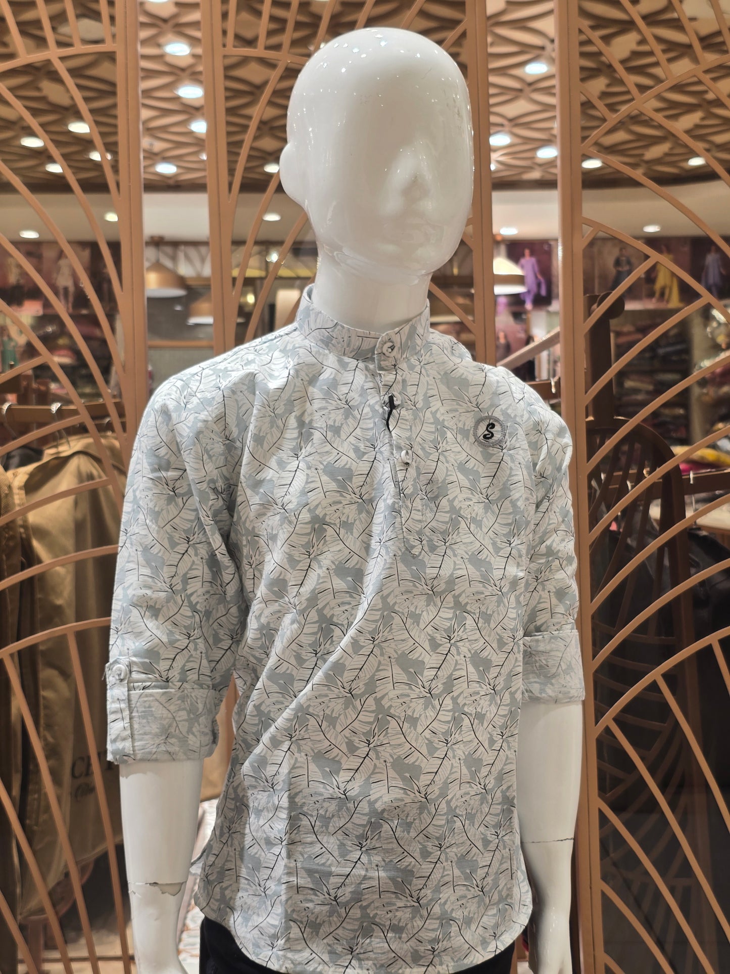 White Cotton Kurta for Boys