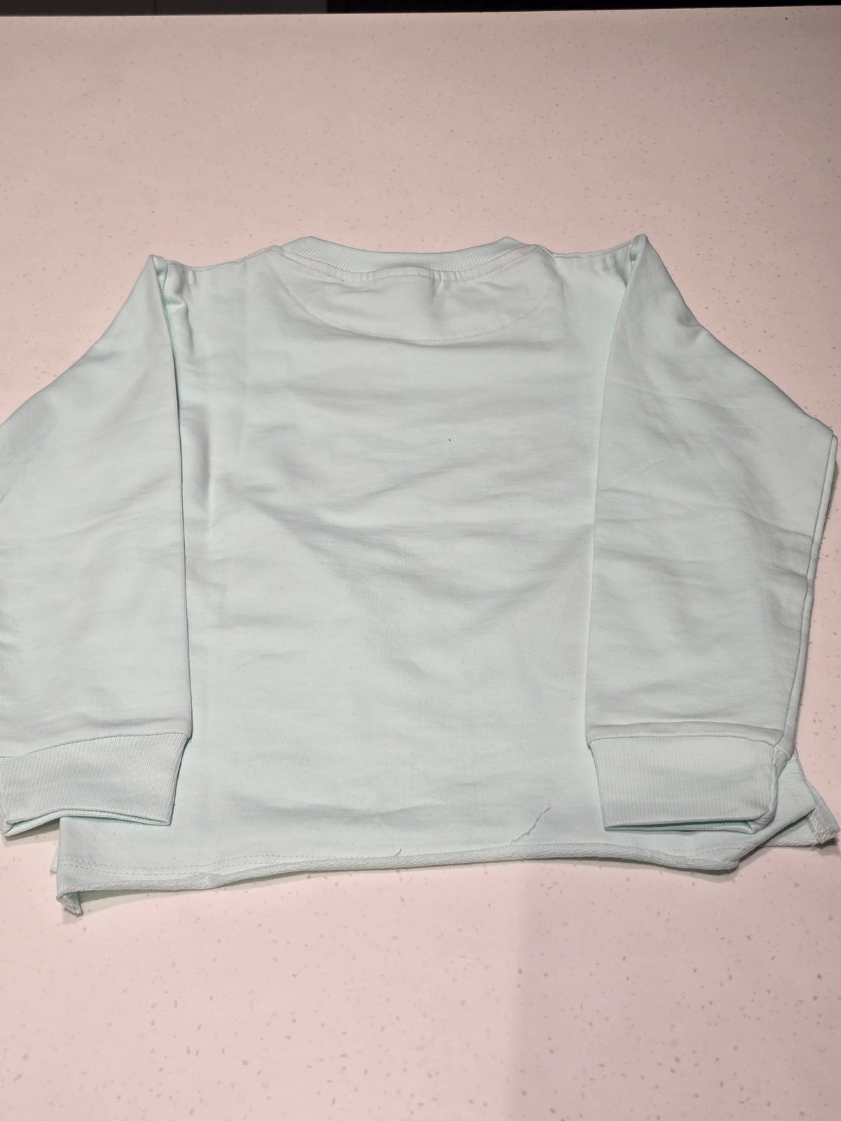 Girls Baby Pink Cotton Full Sleeve T Shirt