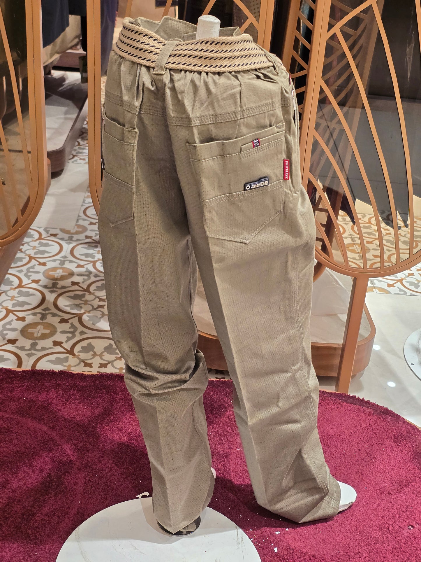 Denim material gray color pant for boy