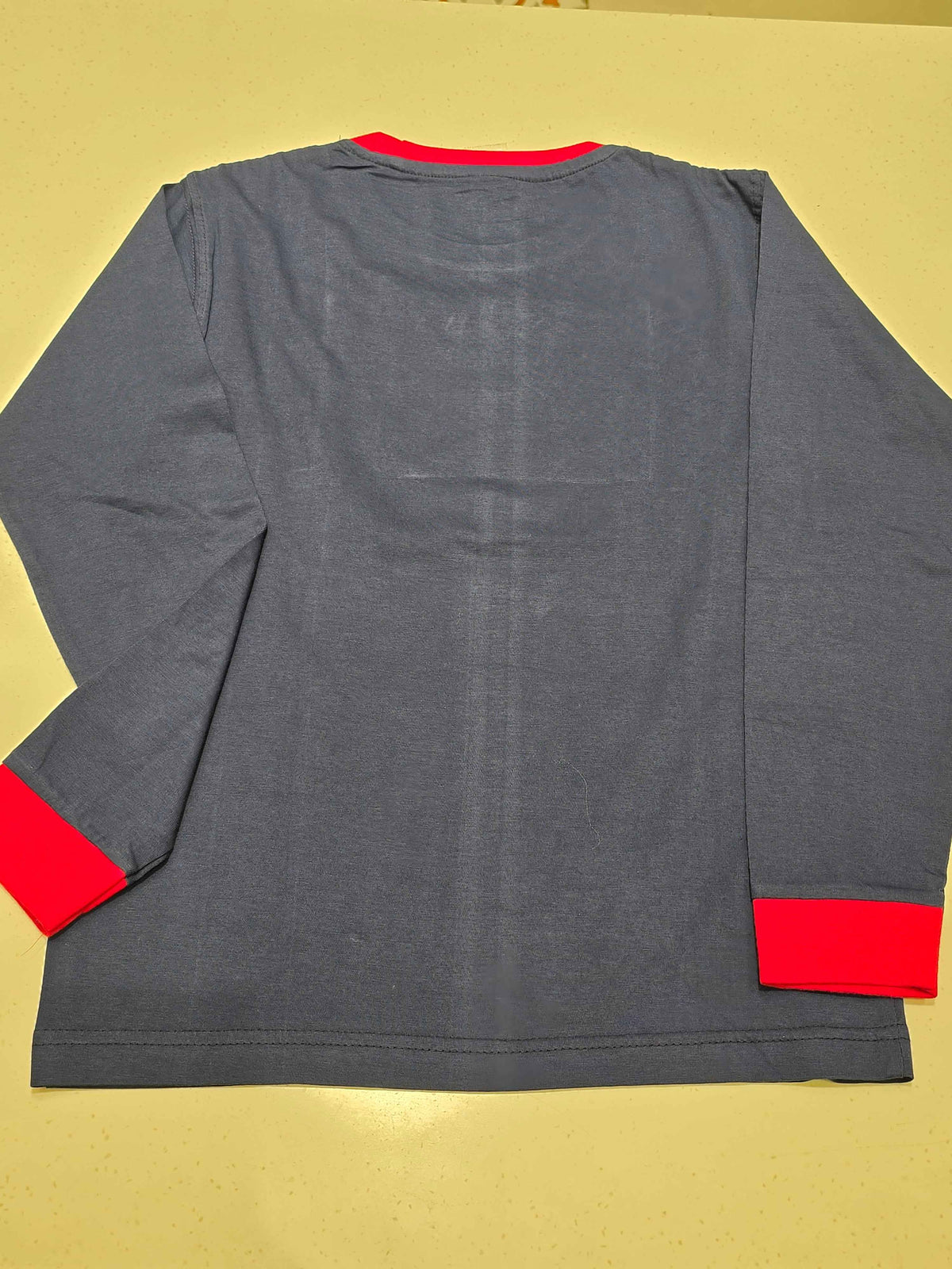 navy blue regular-fit long-sleeve graphic T-shirt for boys
