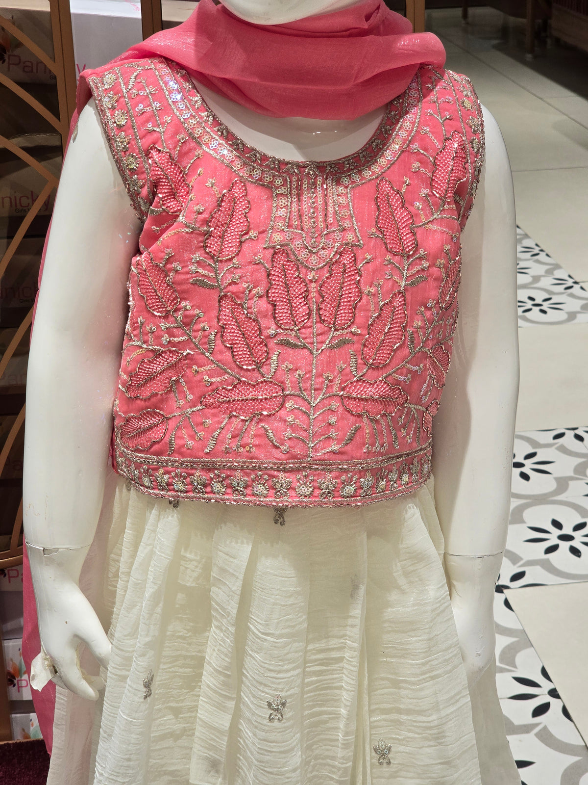 girls' ethnic lehenga choli set.