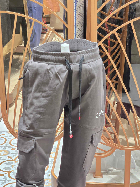 Boys Lycra Cargo Pant with Elastic Waist