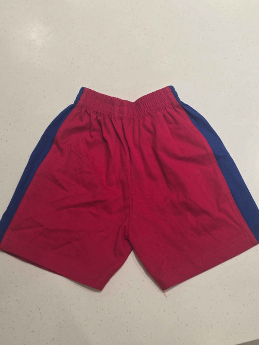Baby Boys Red Cotton Shorts