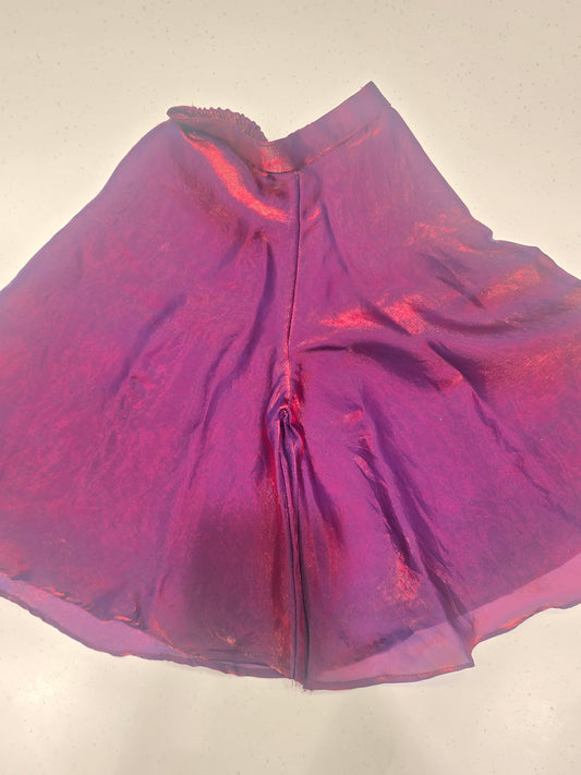 Wine Shining Crepe Sharara Set for Girls with Handworked Designer Top