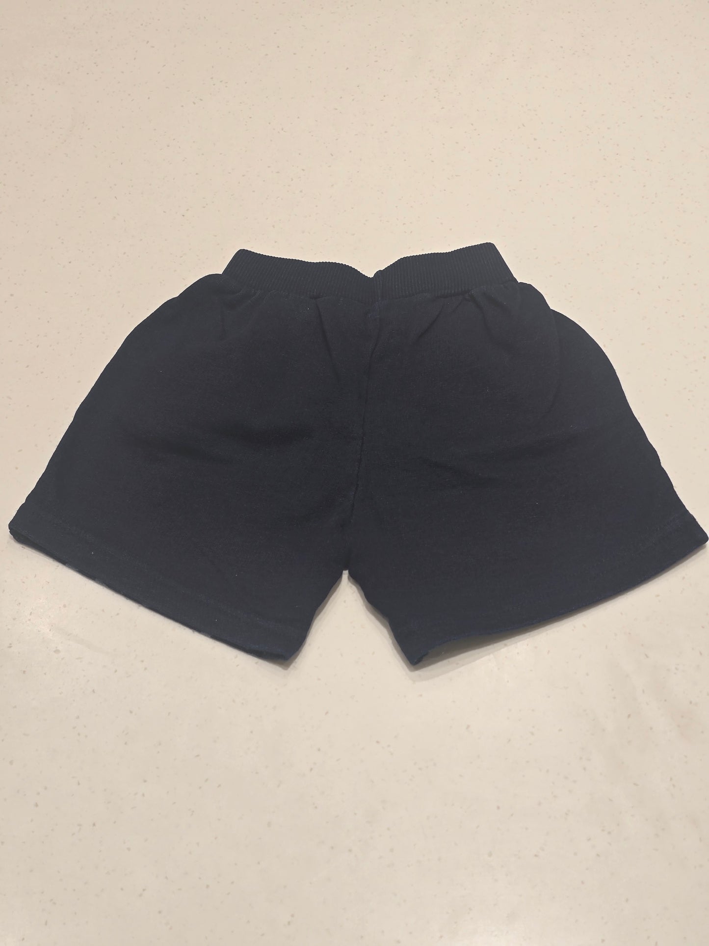 Baby Girls Printed Cotton Elastic Waist Shorts