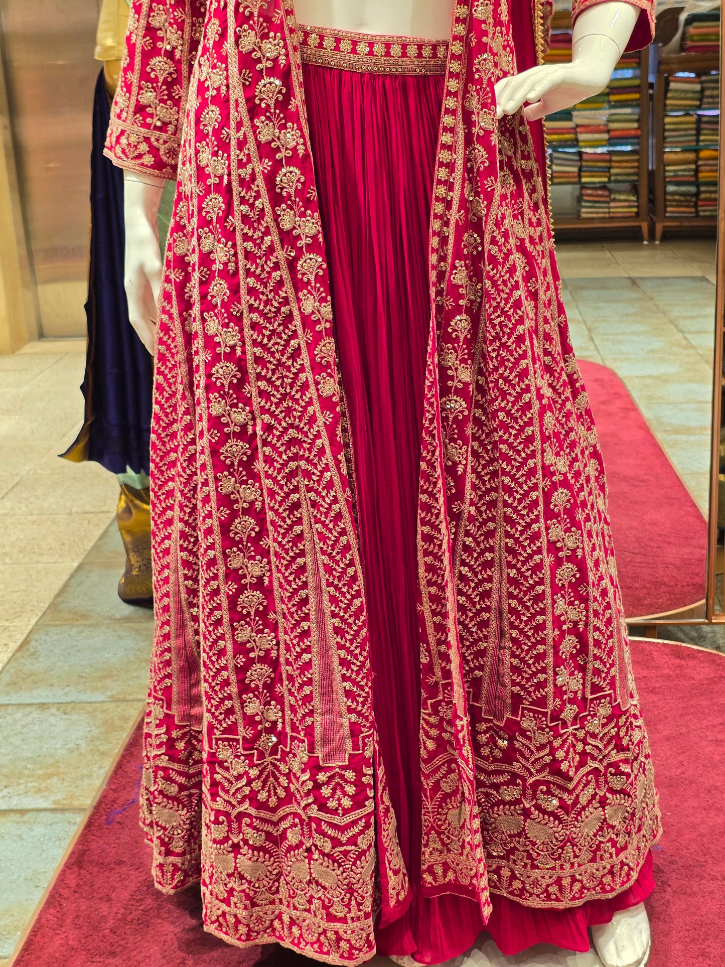Pink Georgette Party Wear Lehenga Set