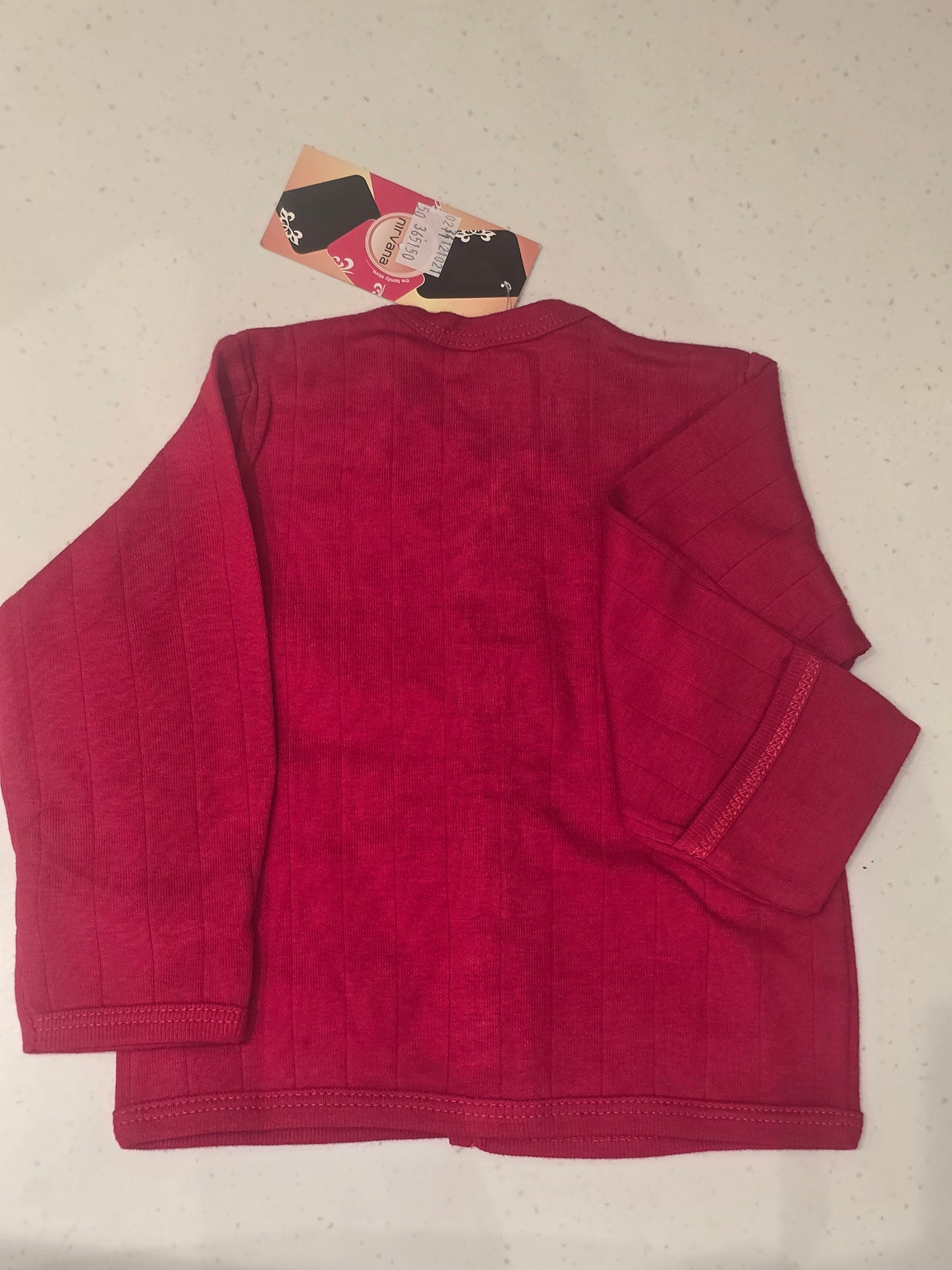 Cotton material red colour printed t-shirt