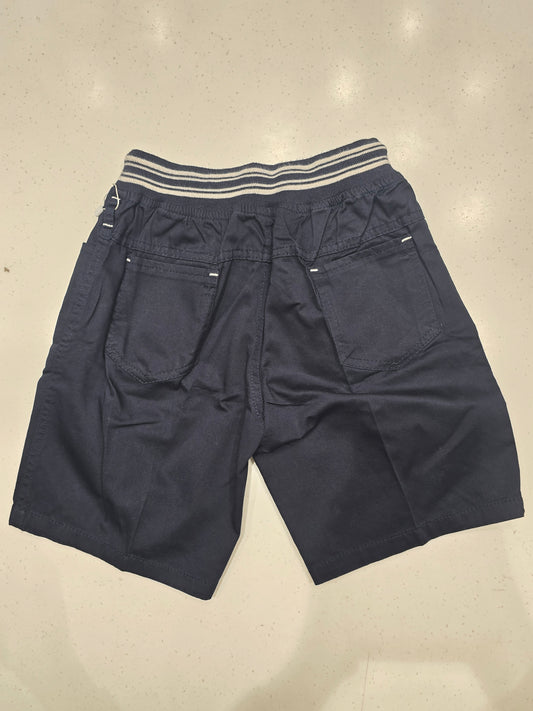 Blue Cotton Shorts round Elasticable for Boys