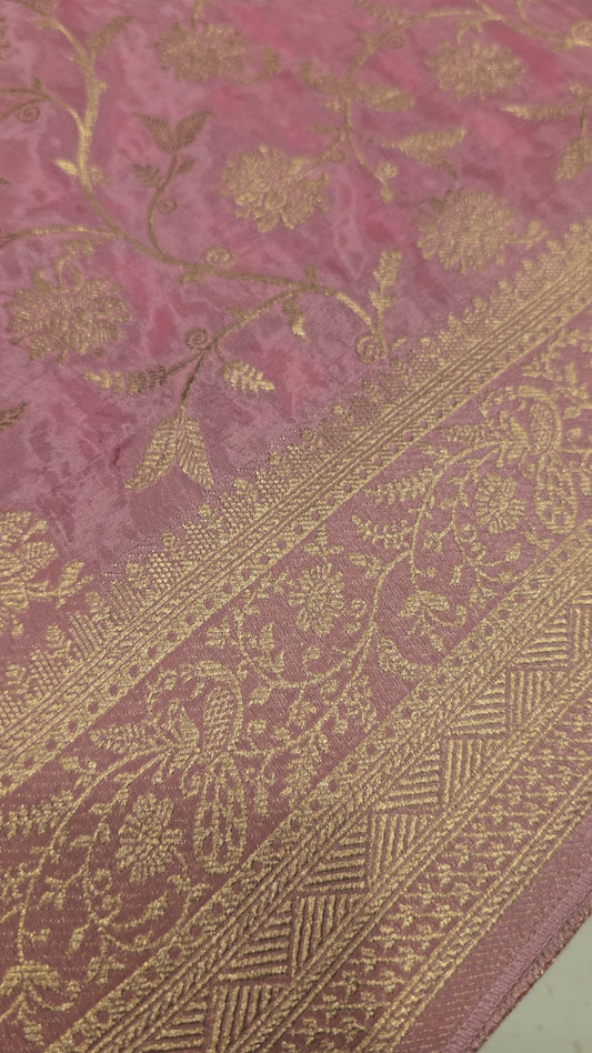 Viscose Banarasi Silk Saree with Zari Weaving & Rich Border | Elegant Festive & Party Wear Saree for Women