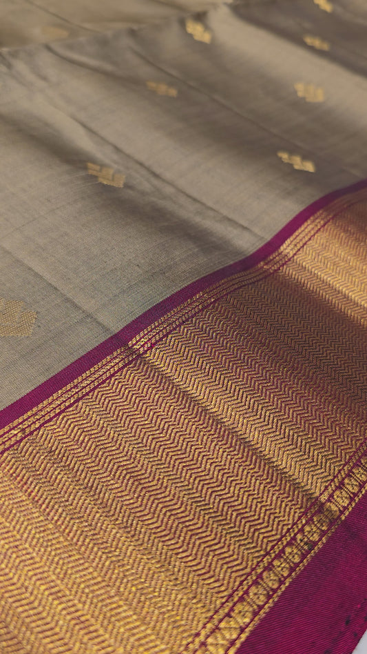 Pure Soft Silk Saree with Fancy Butta & Traditional Zari Border | Festive & Wedding Silk Saree for Women