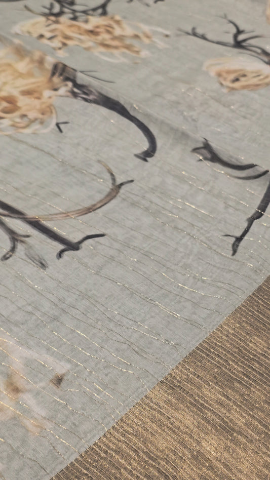 Double Organza with art silk Festive | party wear