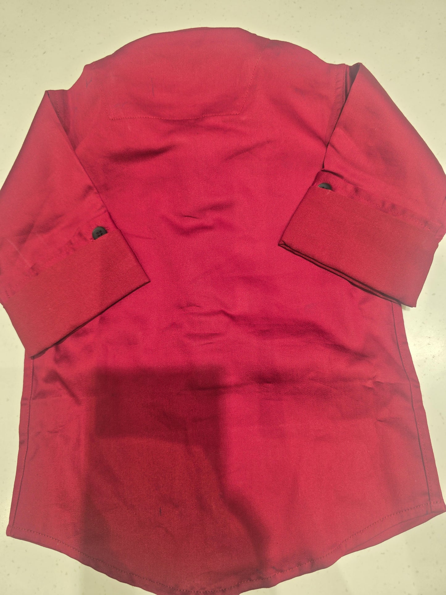 Satin cotton material maroon color shirt for boy with detachable designer tie