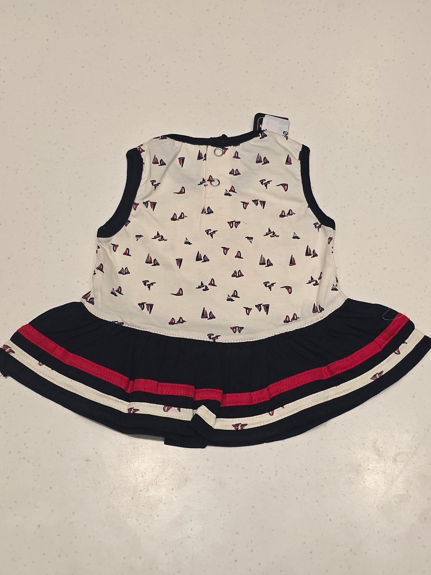 Baby Girls Printed Cotton Round Neck Frock