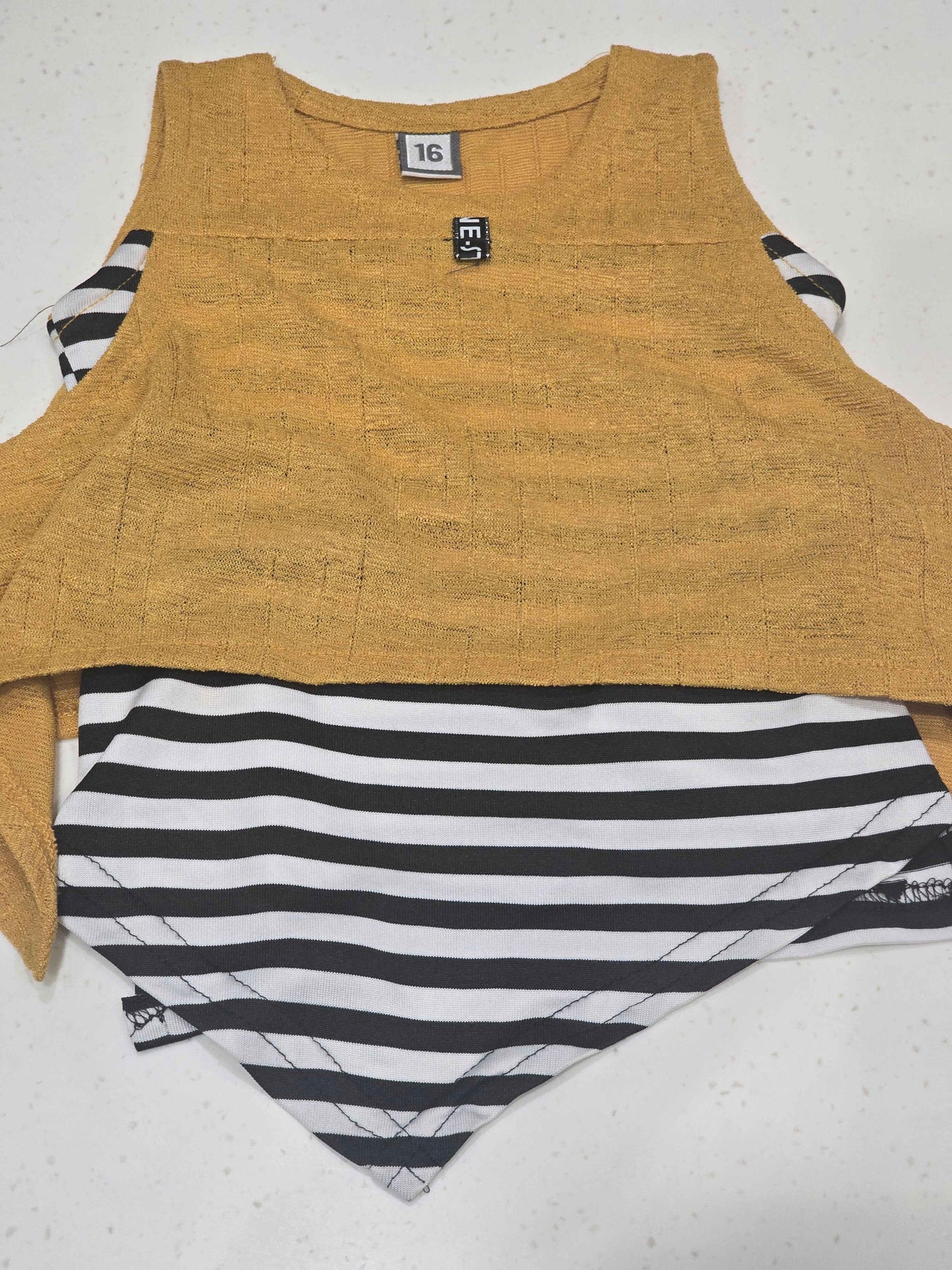 Lycra Material western top for girl baby